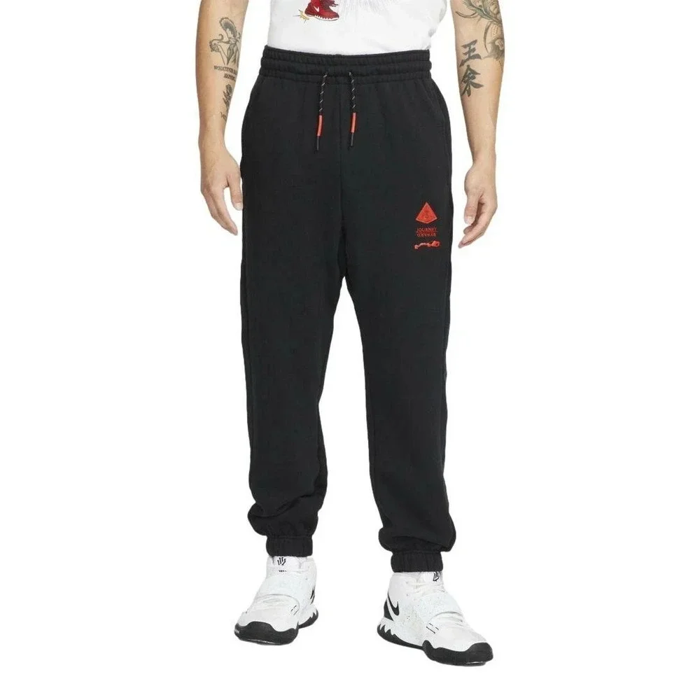 Nike Kyrie Irving Fleece Training Jogger Mens XL Sweatpants Black Red DA6687-010 - Picture 3 of 16